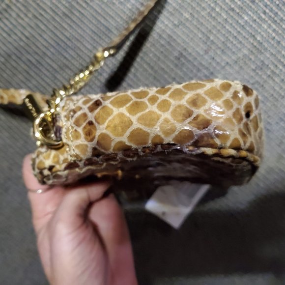 Nwt  Michael Kors Snakeskin Crossbody Bag Purse m - Picture 12 of 15